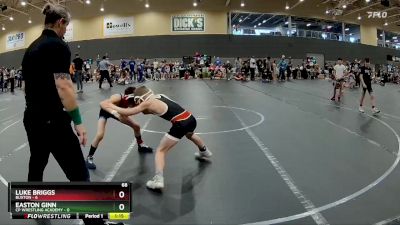 68 lbs Round 4 (6 Team) - Luke Briggs, Buxton vs Easton Ginn, CP Wrestling Academy