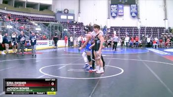 138 lbs Quarterfinal - Jackson Bower, South Williamsport Area Hs vs Ezra Swisher, Bellefonte Area Hs