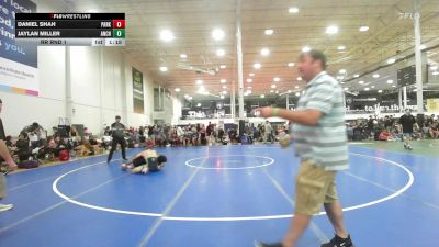 140 lbs Rr Rnd 1 - Daniel Shah, Parkland - HS vs Jaylan Miller, Anchor Down - HS