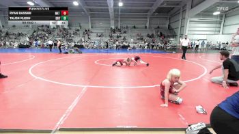 75 lbs Rr Rnd 1 - Ryan Bassiri, Mat Warriors Red vs Talon Klesh, Grit Mat Club Blue