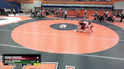 285 lbs Champ. Round 1 - Mason Swanson, Concordia College (Moorhead) vs Myles Johnson, Ohio Northern