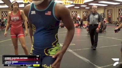 138 lbs Round 1 (10 Team) - Amber Hunter-Snyder, Elite NJ Blue vs Lemiah Berry, PinkWave