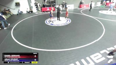 97 lbs Cons. Round 2 - Daniel Serrano, Dethrone Wrestling Club vs Uriah Holiday, Rough House Wrestling