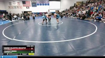 285 lbs Cons. Semi - Charlie Green, Cheyenne East vs Xavier Valentin-Bradford, Centaurus Hs