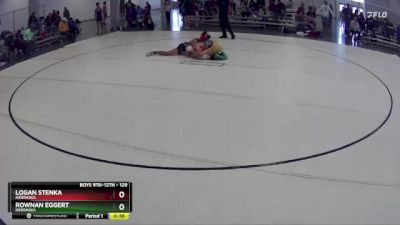 129 lbs Cons. Round 4 - Logan Stenka, Nebraska vs Rownan Eggert, Nebraska