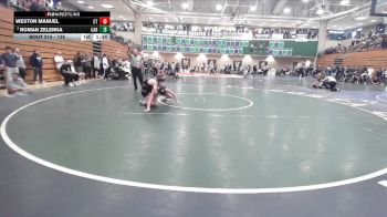 138 lbs Champ. Round 2 - Weston Manuel, Cherokee Trail vs Roman Zelenka, Carlsbad