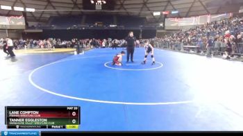 98 lbs Cons. Round 5 - Lane Compton, Piranha Wrestling Club vs Tanner Eggleston, Snoqualmie Valley Wrestling Club