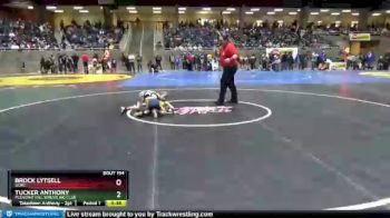 49 lbs Quarterfinal - Brock Lytsell, SCMC vs Tucker Anthony, Pleasant Hill Wrestling Club