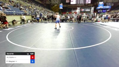 285 lbs Rnd Of 64 - Kyler Kuhn, MO vs Preston Wagner, NE