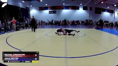 92 lbs Quarterfinal - Michael Christafore, Virginia Patriots Wrestling vs Makai Nguyen, NOVA Wrestling Club