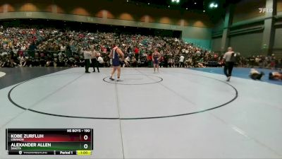 190 lbs Cons. Round 1 - Kobe Zurfluh, Lebanon vs Alexander Allen, Shasta