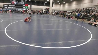 88 lbs 7th Place Match - Daniel Martinez, Monster Garage Wrestling vs Mac Heysinger, Immortal Athletics WC