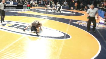 3A 106 lbs Quarterfinal - Jackson Soney, Normal (Community) vs Aidan Ortega, Glen Ellyn (Glenbard West)