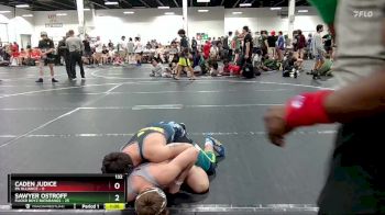 132 lbs Round 3 (6 Team) - Sawyer Ostroff, Flickr Boyz Batarangs vs Caden Judice, PA Alliance