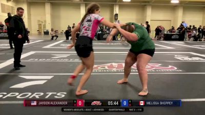 Jayden Alexander vs Melissa Sheppey 2025 ADCC Charlotte Open