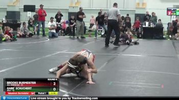80 lbs Round 6 (8 Team) - Brooks Burmeister, All American vs Gabe` Schuchert, Silo