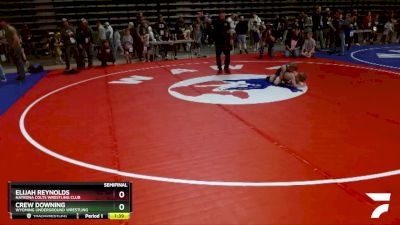 63 lbs Semifinal - Elijah Reynolds, Natrona Colts Wrestling Club vs Crew Downing, Wyoming Underground Wrestling