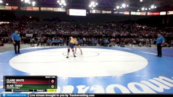 G 138 lbs 1st Place Match - Elise Twait, Meridian Girls vs Clare Waite, Boise Girls