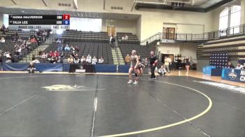 131 lbs Cons. Round 3 - Hania Halverson, Colorado Mesa University vs Talia Lee, Lindenwood University
