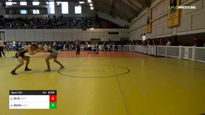 165 lbs Round Of 16 - Jared Bird, Western Wyoming College vs Josh Betts, Northeastern Junior College