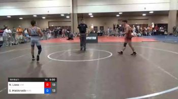 138 lbs Prelims - Nolan Liess, Vougar's Honors Wrestling vs Gianni Maldonado, Florida Pride Black