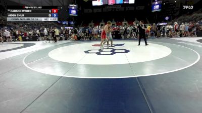 157 lbs Cons. Sub-rd Of 16 - Carson Weber, IL vs AIDEN CHUR, CA