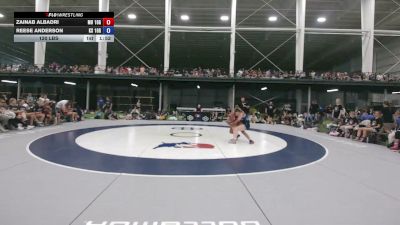 120 lbs Zainab Albadri, Missouri vs Reese Anderson, Kansas