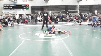 80 lbs Rr Rnd 1 - Bryson Warner, SAVAGE Wrestling Academy - K3 vs Talon Kolb, Revival Oange