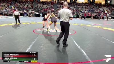 140 lbs Cons. Round 2 - Paige Andrews, Oakland Mills vs Julia Reburn, Queen Anne`s