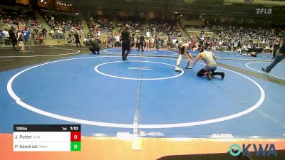 106 lbs Round Of 16 - Jaden Potter, Clinton Youth Wrestling vs Pierce Kendrick, Pawhuska Elks Takedown