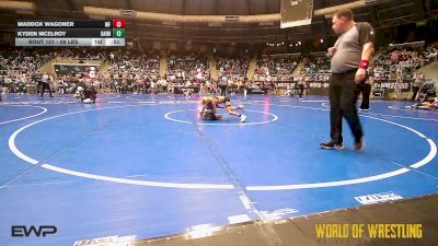 58 lbs Consi Of 16 #1 - Maddox Wagoner, Morris Fitness vs Kyden McElroy, Garden City Wrestling Club