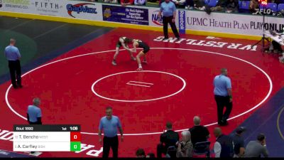 117 lbs Final - Thomas Bencho, West Allegheny vs Austin Carfley, Bishop McCort