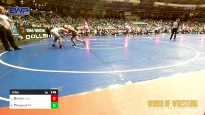 110 lbs Round Of 32 - Louie Baxton, Bulls Wrestling vs Zayne Chappell, Tulsa Blue T Panthers