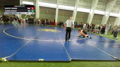 100 lbs Champ. Round 1 - Adrien Benoit, Carbon Wrestling Club vs Oakley Zeddis, American Fork