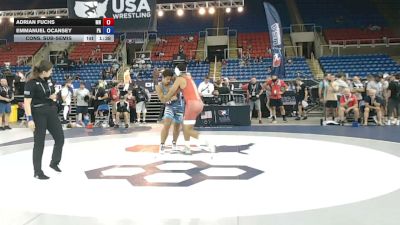215 lbs Cons. Sub-semis - Adrian Fuchs, Minnesota vs Emmanuel Ocansey, Pennsylvania