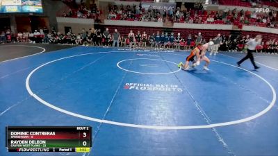 138 lbs Round 1 (8 Team) - Dominic Contreras, Springtown vs Rayden Deleon, Canyon West Plains