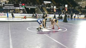 106 lbs Consi Of 8 #2 - Gavin Espinola, Greater Lowell vs Andrew Batista, Worcester Tech