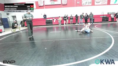 61 lbs Rr Rnd 4 - Bryer Williams, Locust Grove Youth Wrestling vs Jonah Aguayo, Grove Takedown Club