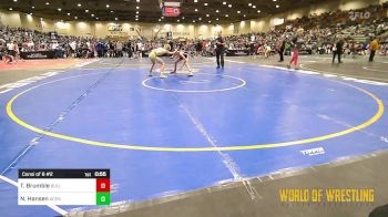 89 lbs Consi Of 8 #2 - Tanner Brumble, BullTrained vs Nicholas Hansen, Upper Valley Aces