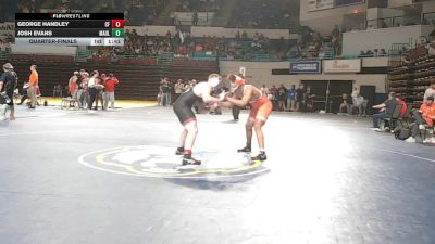 215 lbs Quarterfinal - George Handley, Carolina Forest vs Josh Evans, Mauldin