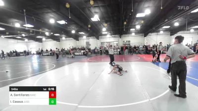 54 lbs Consolation - Adam Santillanes, Ranch Hand Wrestling vs Izrael Casaus, Juggernaut WC