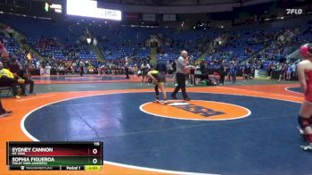 115 lbs Quarterfinal - Sydney Cannon, Mt. Zion vs Sophia Figueroa, Tinley Park (Andrew)