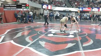 G - 110 lbs Champ. Round 2 - Tymber Barnes, Beaverhead Co. (Dillon) (Girls) vs Randi Hardman, Big Sandy (Girls)