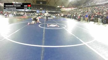 Boys 4A 157 lbs Champ. Round 2 - Ian Standifer, Spanaway Lake vs Zachariah Delgado, Chiawana