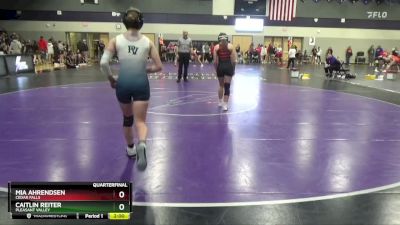 115 lbs Quarterfinal - Mia Ahrendsen, Cedar Falls vs Caitlin Reiter, Pleasant Valley