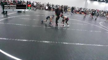 56 lbs Round 3 (3 Team) - Philip Espinosa, Alpha Elite vs Attley Stevens, Level Up Wrestling
