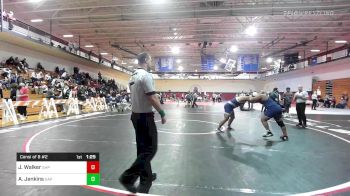 215 lbs Consi Of 8 #2 - Joel Walker, Seton Hall Prep vs Asher Jenkins, St. Augustine Prep