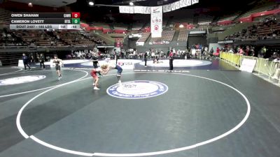 165 lbs Cons. Quarters - Owen Shahan, Calaveras Wrestling vs Cameron Lovett, Beat The Streets - Los Angeles