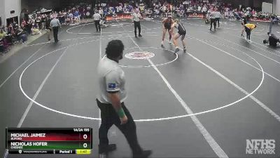 1A/2A 195 Semifinal - Nicholas Hofer, Chesnee vs Michael Jaimez, Buford