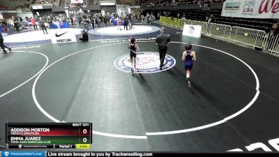 70 lbs Cons. Semi - Emma Juarez, Total Kaos Wrestling Club vs Addison Morton, Trifecta Wrestling